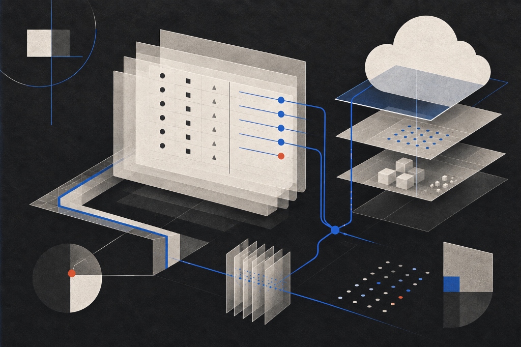 Architecture map for regulated AI pipelines showing data sovereignty, PII redaction and audit trails.